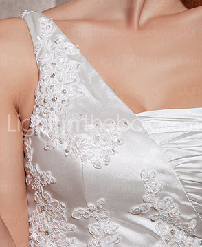TORI - Abito da Sposa in Raso e Pizzo