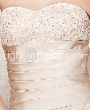 BERTA - Kleid für die Braut aus Satin und Spitze