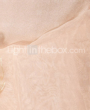 A-line Off-the-shoulder Floor-length Satin And Organza Wedding Dress 