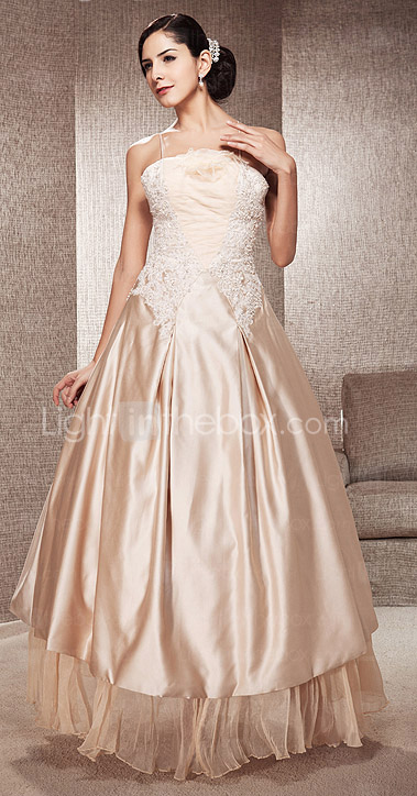 SKYE - Vestido de Novia de Satén y Encaje