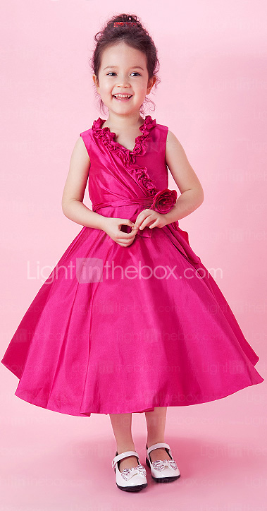 ISHA - Vestido de Florista de Tafetán