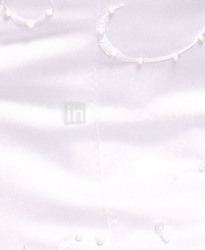 A-line/ Princess Satin Wedding Dress with Beaded Embroidered Detail