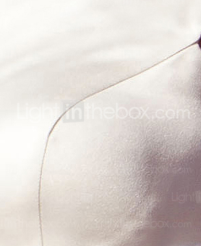 Audrey Hepburn Funny Face Ball Gown Bateau Knee-length Satin Tulle Wedding Dress
