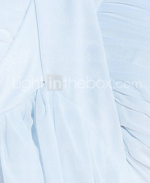 Sheath/Column Halter Neckline Floor-length Chiffon Wedding Dress