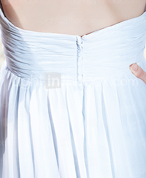 Sheath/Column Halter Neckline Floor-length Chiffon Wedding Dress