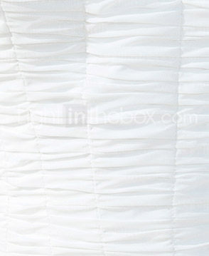 Sheath/Column One Shoulder Knee-length Chiffon Wedding Dress 