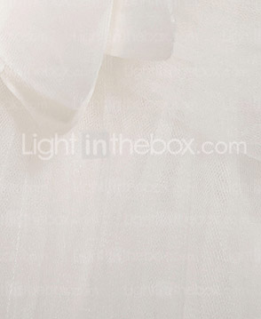  A-line With Straps Chapel Train Satin And Tulle Wedding Dress