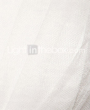 A-line Strapless Chapel Train Organza And Lace Wedding Dress