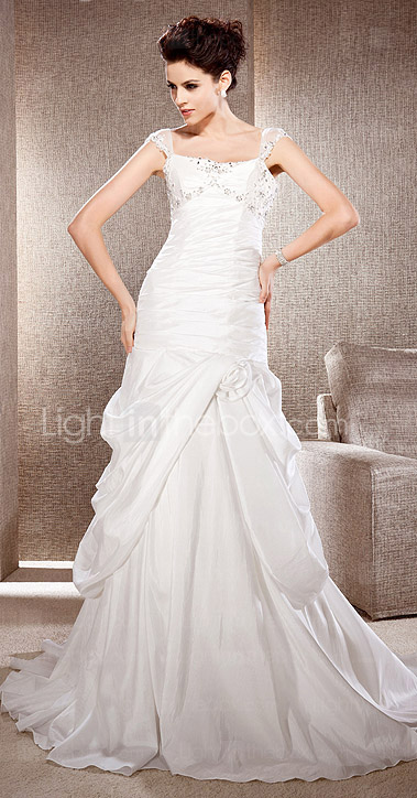OLCAY - Abito da Sposa in Taffetà e Tulle