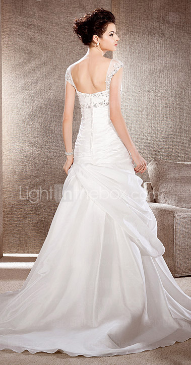 OLCAY - Abito da Sposa in Taffetà e Tulle