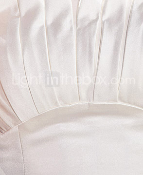 Trumpet/ Mermaid Sweetheart Sweep/ Brush Train Satin Organza Wedding Dress