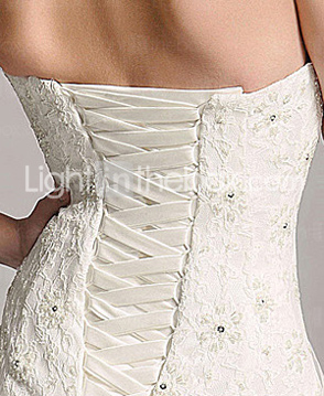 LAURINDA - Robe de Mariée Organza - Châle Inclus