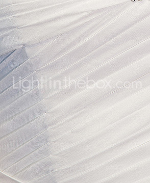 Sweetheart Neck Lace And Chiffon Wedding Dress With Sweep/Brush Train  