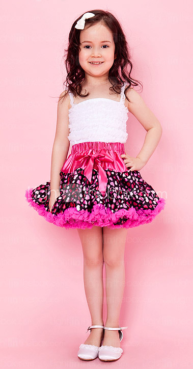 Mädchen Rock Chiffon mit Schleife