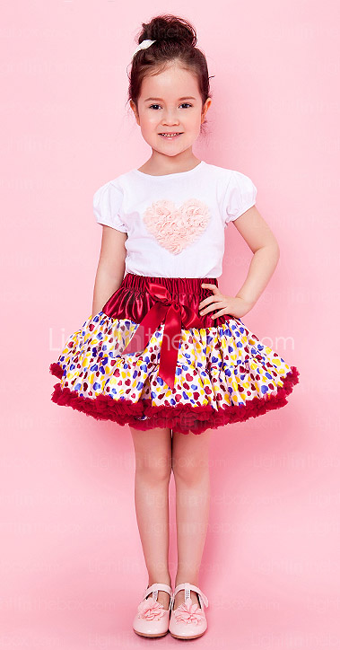 Girl Skirt With Polka Dots