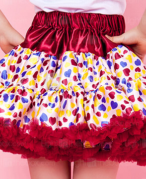 Girl Skirt With Polka Dots
