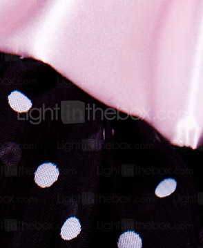 roze trimmen chiffon meisje rok met voering