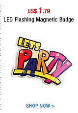 LED Flashing Magnetic Badge