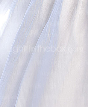 A-line Strapless Ankle-length Taffeta Wedding Dress
