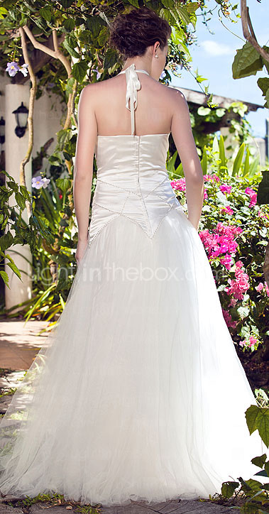 URMINA - Kleid für die Braut aus Satin und Tüll