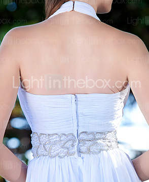 YUMI - Vestido de Noiva em Chifon e Cetim