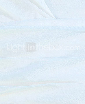 Sheath/Column Straps Sweep / Brush Train Chiffon Wedding Dress