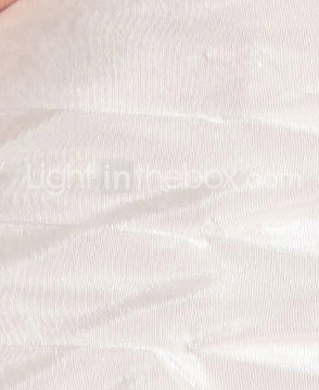 A-line Halter Tea-length Taffeta Wedding Dress