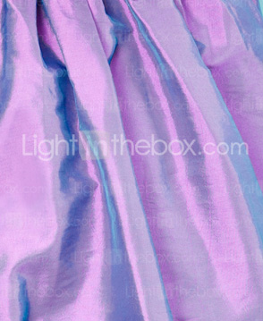 Princess One Shoulder Tea-length Taffeta Junior Bridesmaid Dress