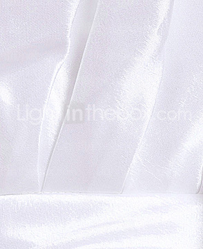 uma linha de trem tribunal strapless assimétrica organza vestido de capina
