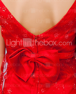 Sheath/Column V-neck Floor-length Chiffon Junior Bridesmaid Dress