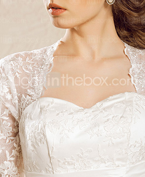 Ball Gown Sweetheart Corte treno raso pizzo abito da diserbo