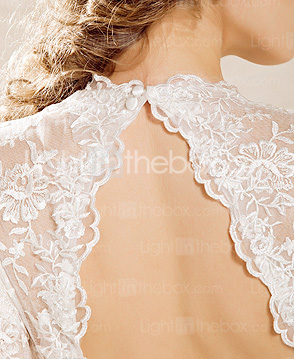 Ball Gown Sweetheart Corte treno raso pizzo abito da diserbo