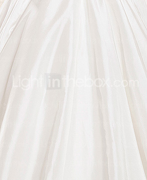 Ballkleid Spaghetti-Trägern Kathedrale Zug Taft Jäten Kleid