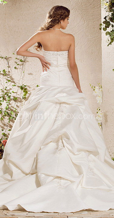 bola vestido sem alças capela trem cetim vestido de capina