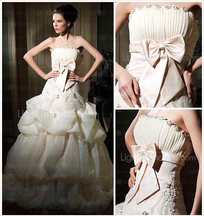 ULIANA - Kleid für die Braut aus Organza und Satin