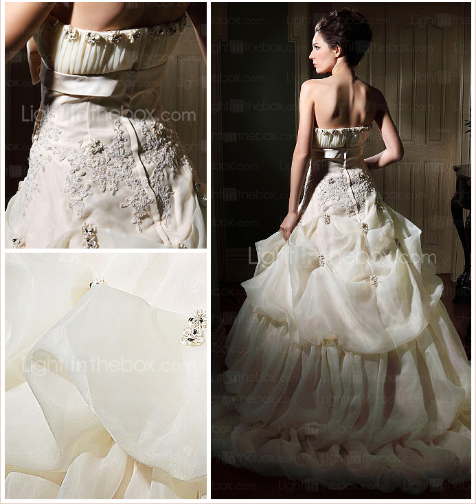 ULIANA - Kleid für die Braut aus Organza und Satin