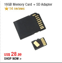 16GB Memory Card + SD Adapter 