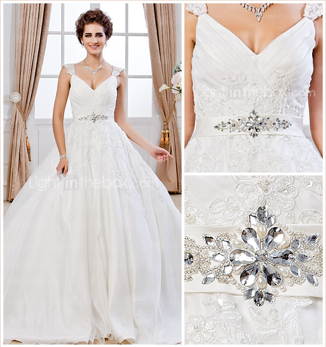 XIUMEI - Abito da Sposa in Organza