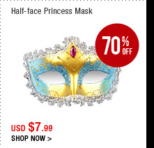 Half-face Princess Mask