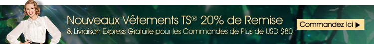 Nouveaux Vêtements TS® 20% de Remise & Livraison Express Gratuite pour les Commandes de Plus de USD $80