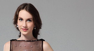 LÍA - Robe de Demoiselle d'Honneur Mousseline Satin