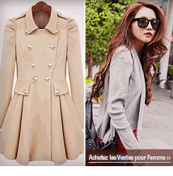 Achetez les Vestes pour Femme >>