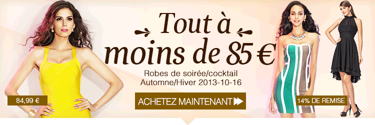 Tout à moins de 85 €