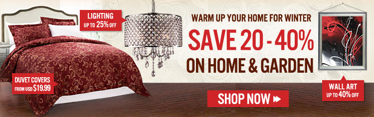 Save 20 - 40% On Home & Garden