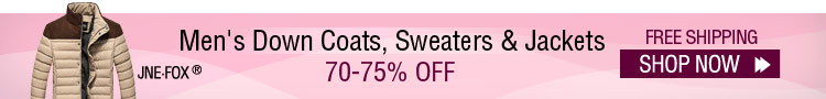 Men's Down Coats, Sweaters & Jackets
