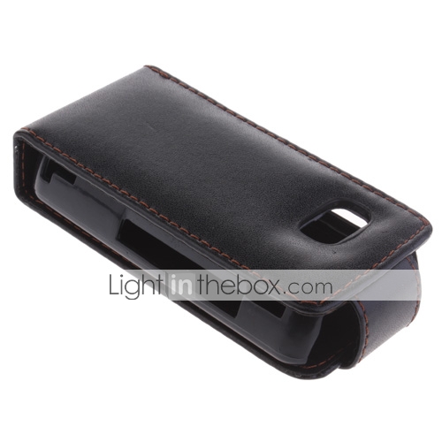 Étui en cuir de protection bascule pour Nokia 5800 (Black) Étui en cuir de protection bascule pour Nokia 5800 (Black)