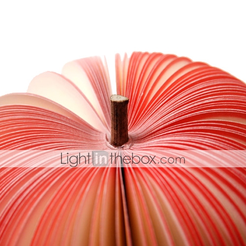 Unique Creative Apple Shaped Memo Pad - Large (About 150-Page)