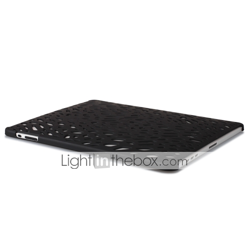 Stylish Protective Resin Backside Case for Apple iPad (Black)