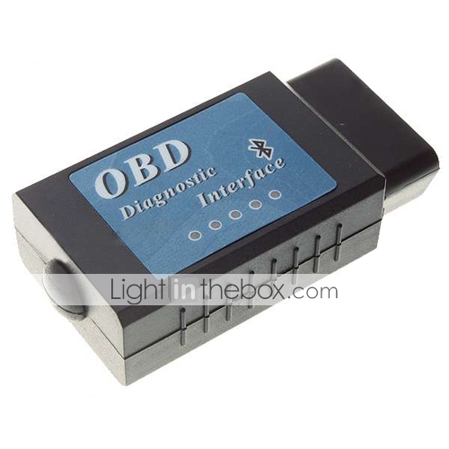 OBDII Bluetooth Car Diagnostic Cable - Black + Blue (DC 12V) OBDII Bluetooth Car Diagnostic Cable - Black + Blue (DC 12V)