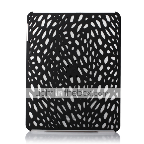 Stylish Protective Resin Backside Case for Apple iPad (Black)